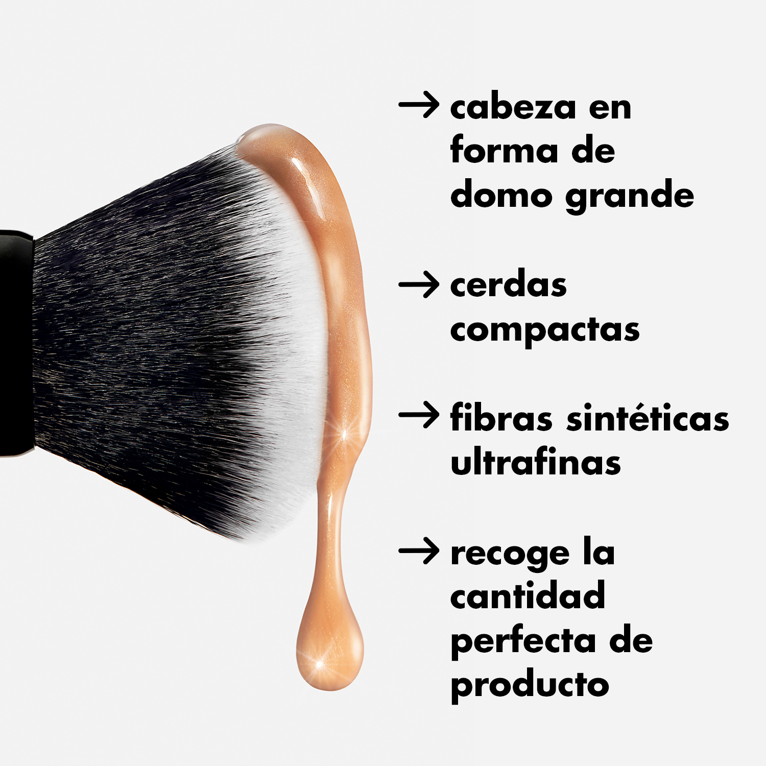 E.L.F. ULTIMATE BLENDING BRUSH (BROCHA GRANDE PARA DIFUMINAR MAQUILLAJE FACIAL)